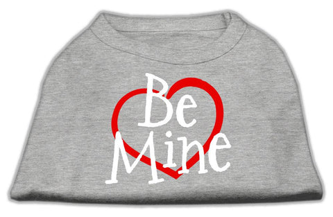 Be Mine Screen Print Shirt Grey Lg (14)