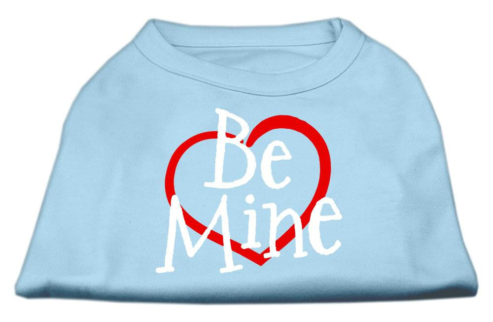 Be Mine Screen Print Shirt Baby Blue XL (16)