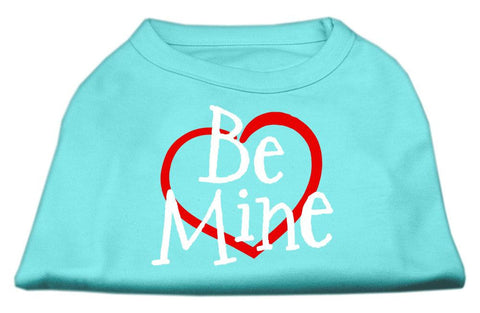 Be Mine Screen Print Shirt Aqua XS (8)