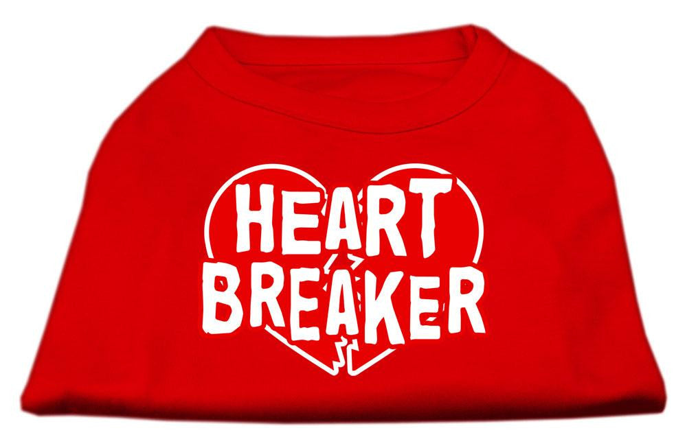 Heart Breaker Screen Print Shirt Red  XXL (18)