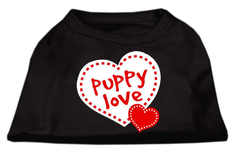 Puppy Love Screen Print Shirt Black  XXXL (20)