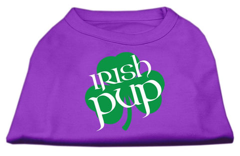 Irish Pup Screen Print Shirt Purple Med (12)