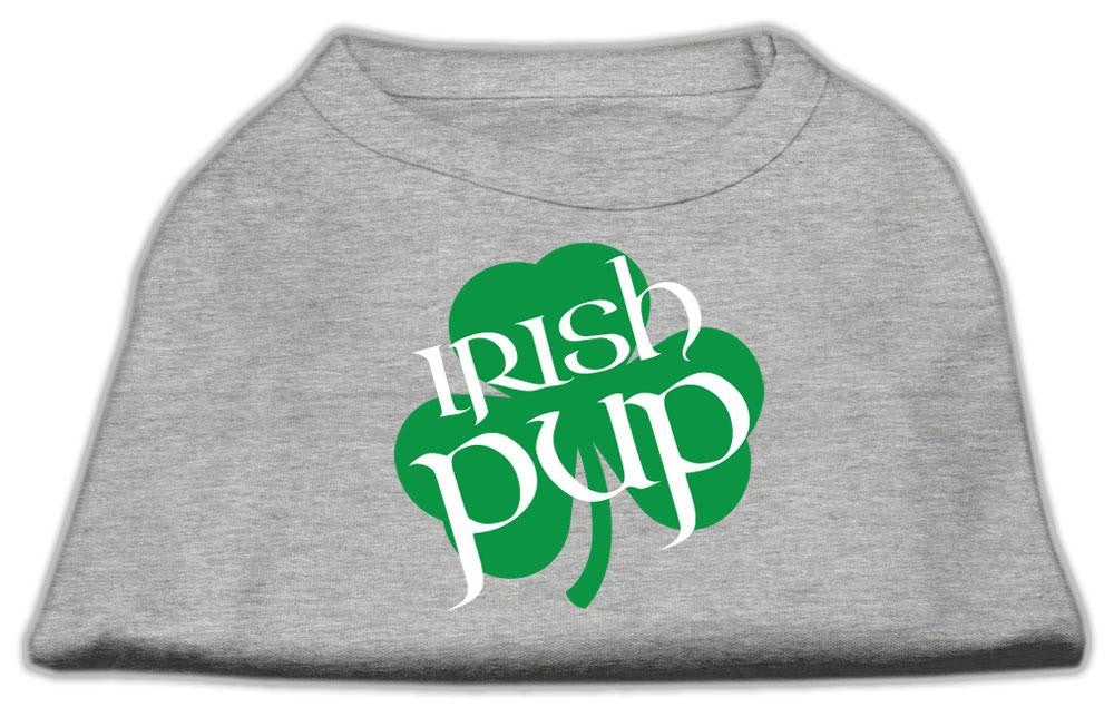 Irish Pup Screen Print Shirt Grey XL (16)