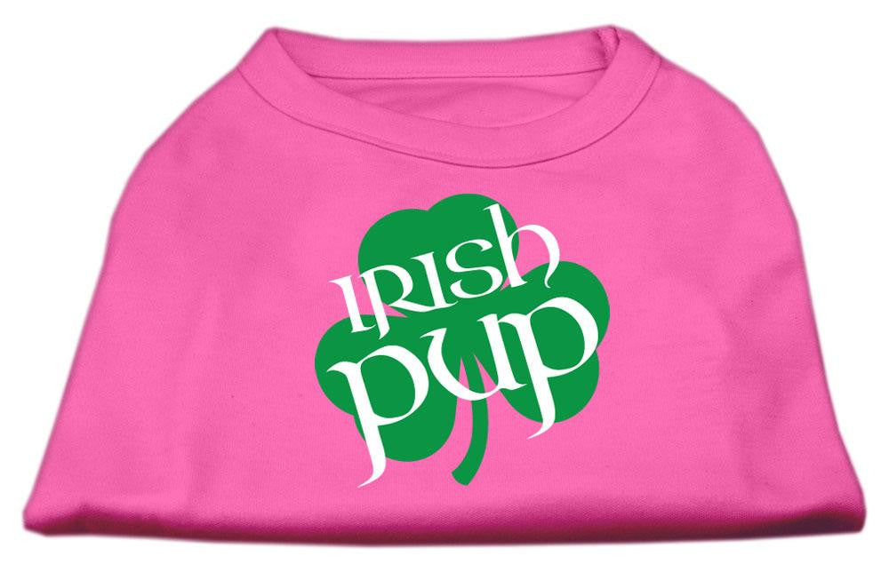 Irish Pup Screen Print Shirt Bright Pink XS (8)