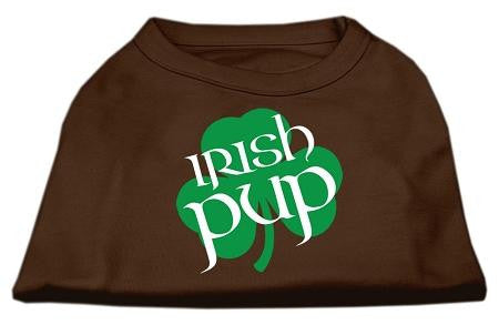 Irish Pup Screen Print Shirt Brown XXL (18)