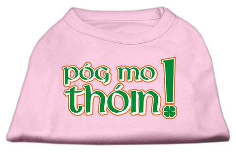 Pog Mo Thoin Screen Print Shirt Light Pink  XXXL (20)