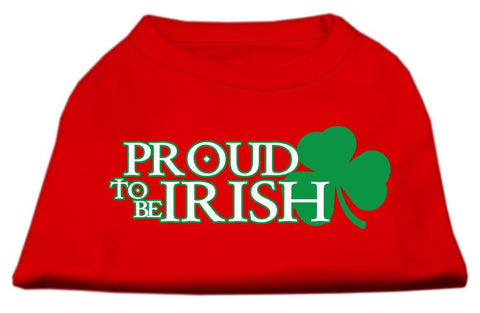 Proud to be Irish Screen Print Shirt Red Lg (14)