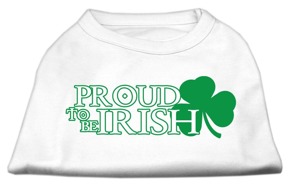 Proud to be Irish Screen Print Shirt White  Lg (14)