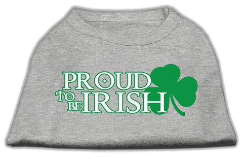 Proud to be Irish Screen Print Shirt Grey Med (12)