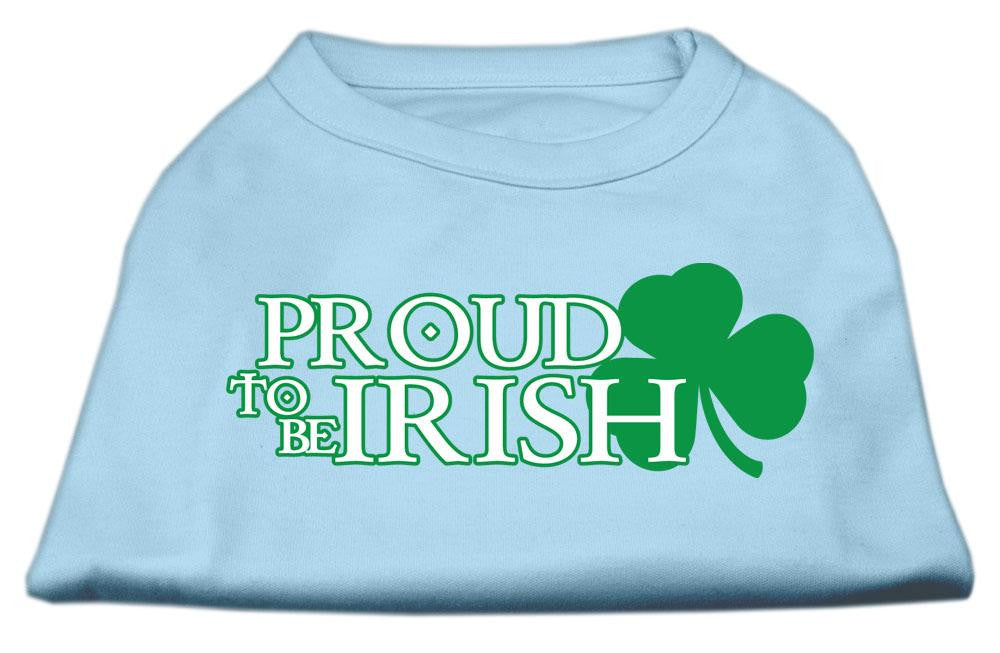 Proud to be Irish Screen Print Shirt Baby Blue Sm (10)