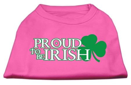 Proud to be Irish Screen Print Shirt Bright Pink Sm (10)