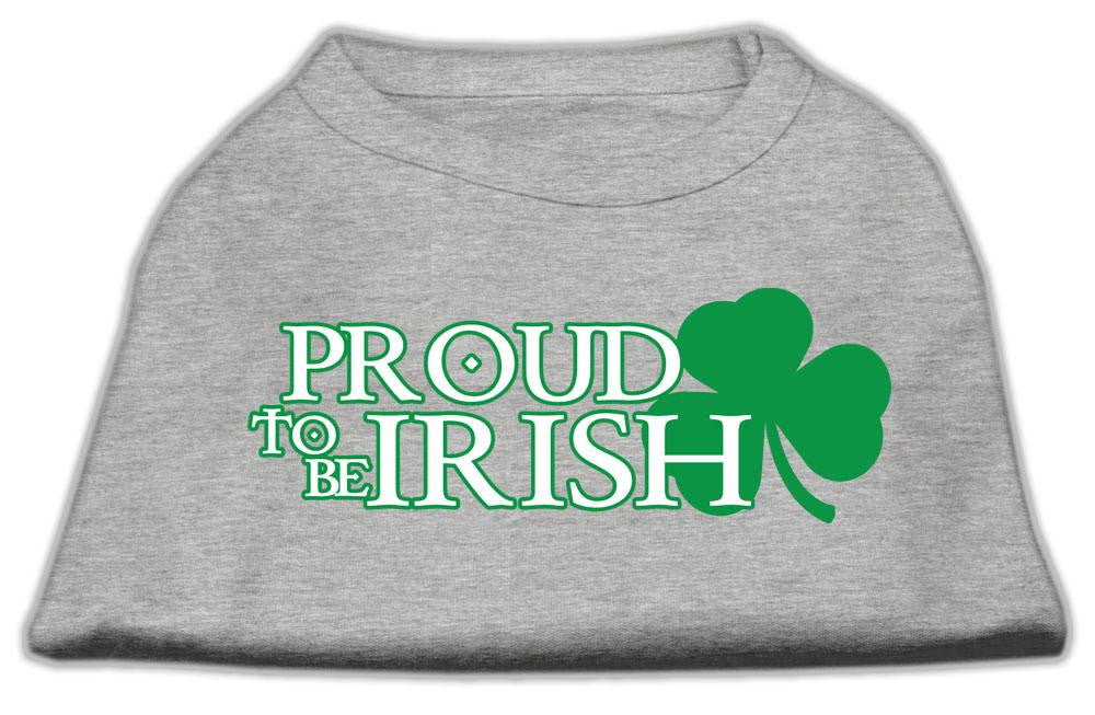 Proud To Be Irish Screen Print Shirt Grey Xxl (18)