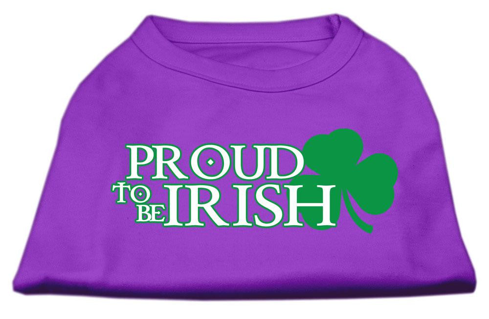 Proud to be Irish Screen Print Shirt Purple XXL (18)