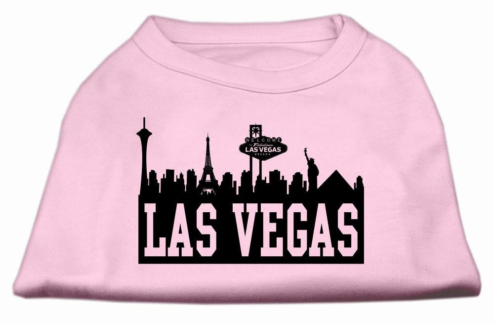 Las Vegas Skyline Screen Print Shirt Light Pink XL (16)