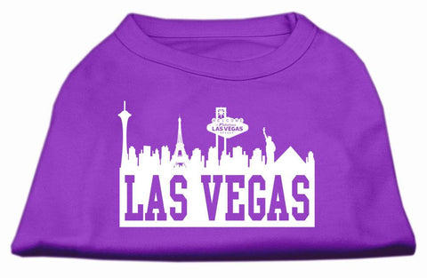 Las Vegas Skyline Screen Print Shirt Purple XS (8)