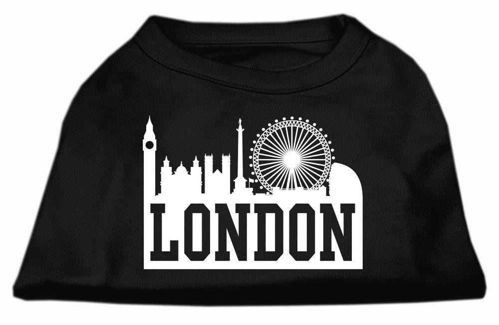 London Skyline Screen Print Shirt Black Med (12)