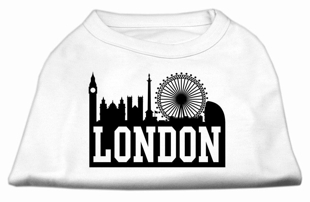 London Skyline Screen Print Shirt White Med (12)