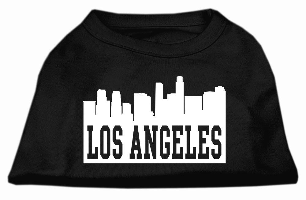 Los Angeles Skyline Screen Print Shirt Black XL (16)