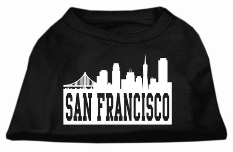 San Francisco Skyline Screen Print Shirt Black Med (12)