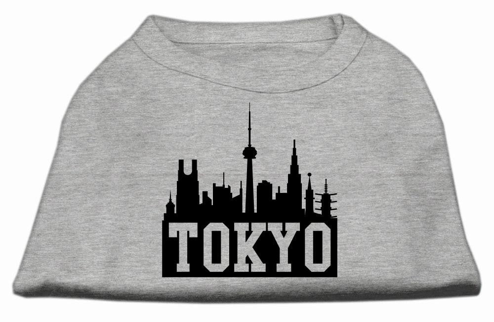 Tokyo Skyline Screen Print Shirt Grey Med (12)