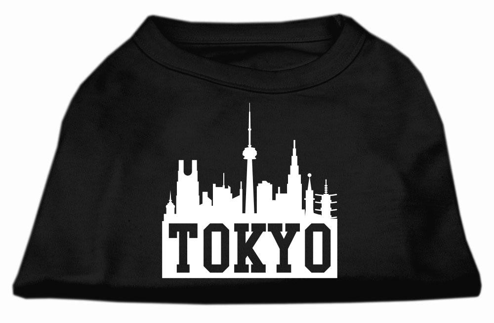 Tokyo Skyline Screen Print Shirt Black XXXL (20)