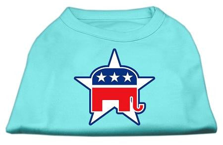 Republican Screen Print Shirts  Aqua L (14)