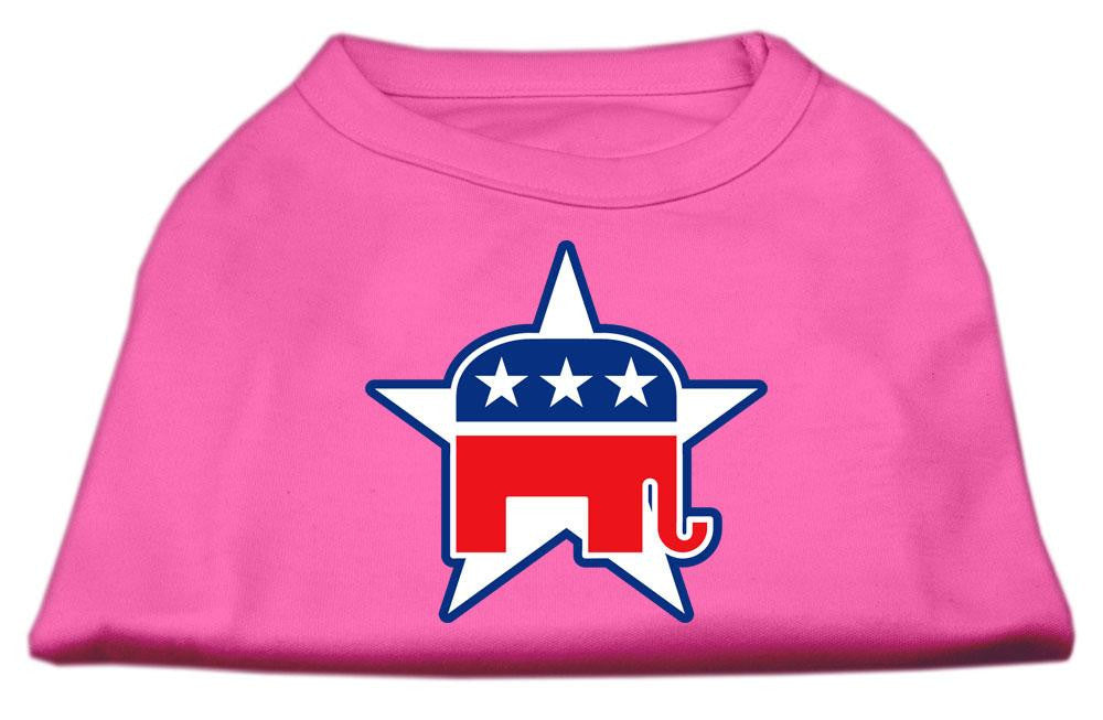 Republican Screen Print Shirts  Bright Pink L (14)