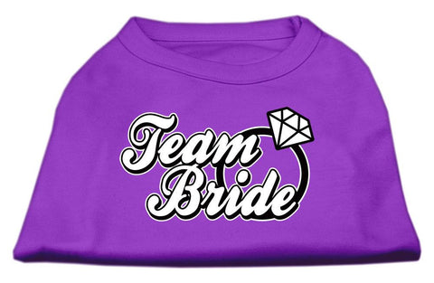 Team Bride Screen Print Shirt Purple Lg (14)