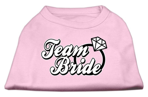 Team Bride Screen Print Shirt Light Pink Sm (10)