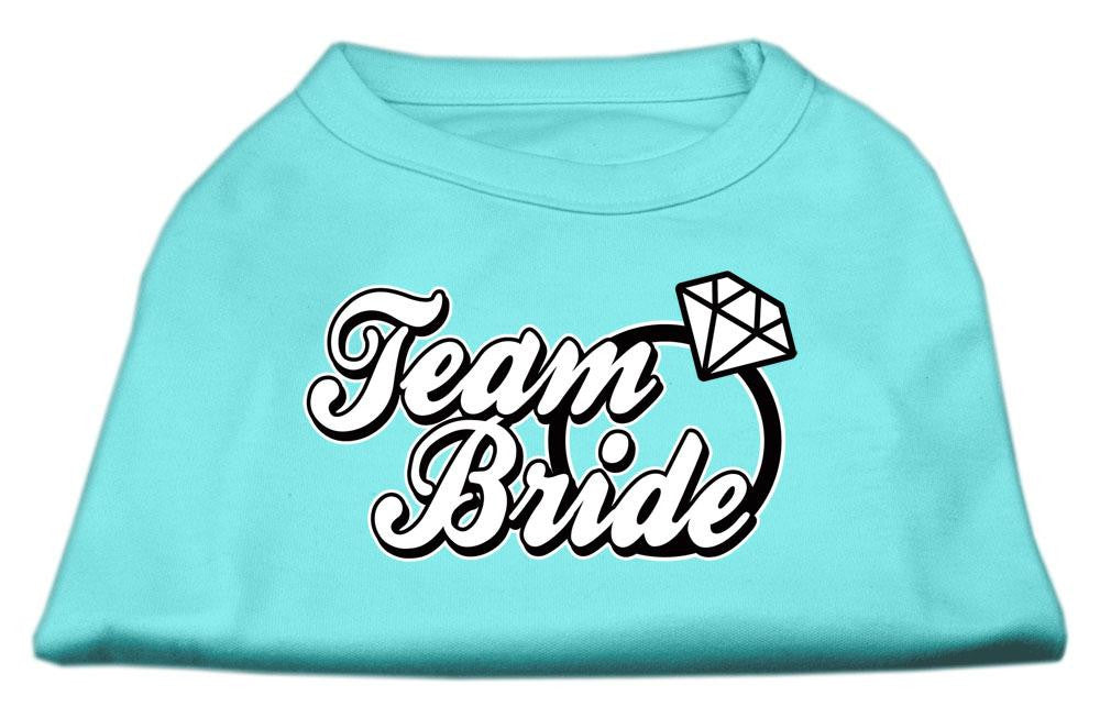 Team Bride Screen Print Shirt Aqua XS (8)