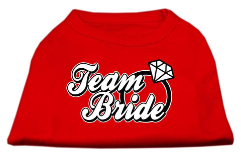 Team Bride Screen Print Shirt Red XS (8)