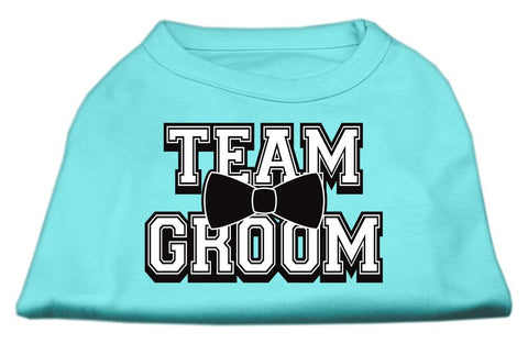 Team Groom Screen Print Shirt Aqua XS (8)