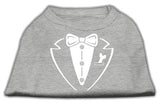 Tuxedo Screen Print Shirt Grey XS (8)