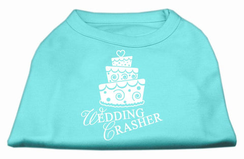 Wedding Crasher Screen Print Shirt Aqua Lg (14)