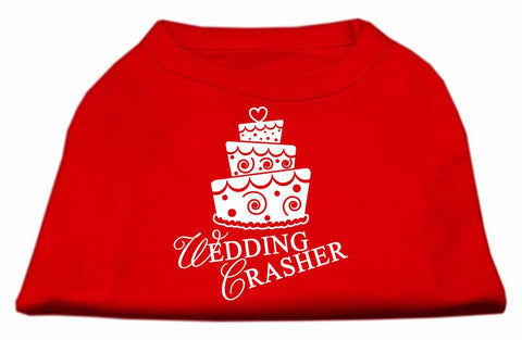 Wedding Crasher Screen Print Shirt Red  Lg (14)