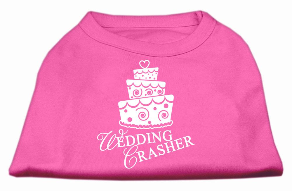 Wedding Crasher Screen Print Shirt Bright Pink Sm (10)