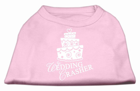 Wedding Crasher Screen Print Shirt Light Pink  XL (16)