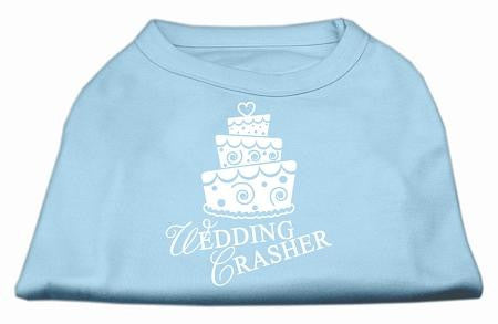 Wedding Crasher Screen Print Shirt Baby Blue XS (8)