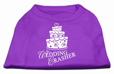 Wedding Crasher Screen Print Shirt Purple XS (8)