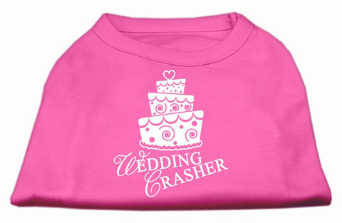 Wedding Crasher Screen Print Shirt Bright Pink XXL (18)