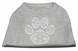 Henna Paw Screen Print Shirt Grey Sm (10)