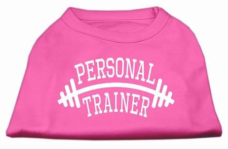 Personal Trainer Screen Print Shirt Bright Pink Med (12)