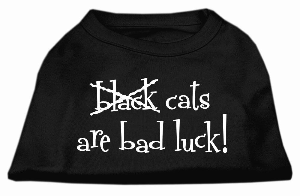 Black Cats are Bad Luck Screen Print Shirt Black XS (8)