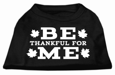 Be Thankful for Me Screen Print Shirt Black L (14)