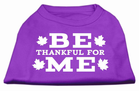 Be Thankful for Me Screen Print Shirt Purple L (14)