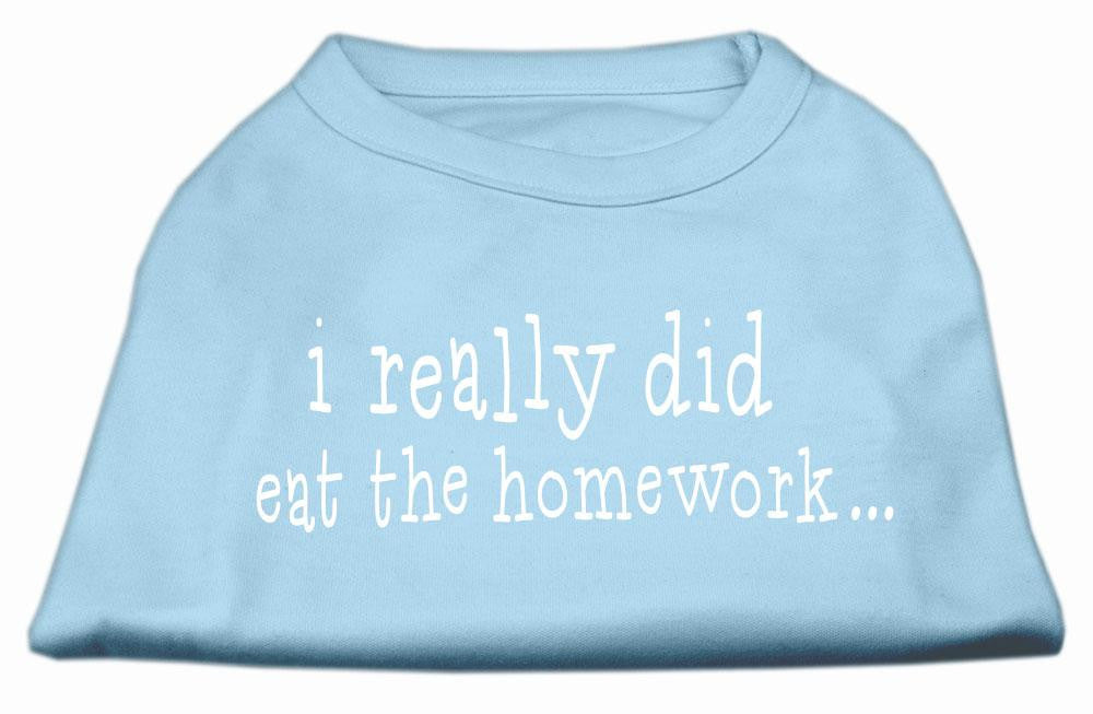 I really did eat the Homework Screen Print Shirt Baby Blue S (10)