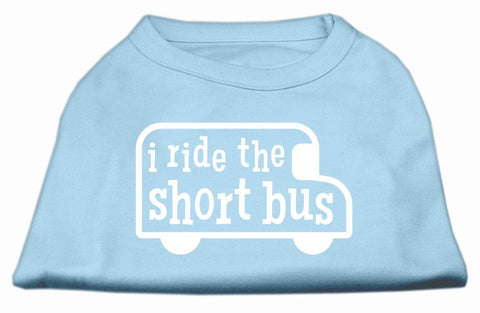 I ride the short bus Screen Print Shirt Baby Blue M (12)