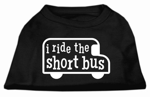 I ride the short bus Screen Print Shirt Black M (12)