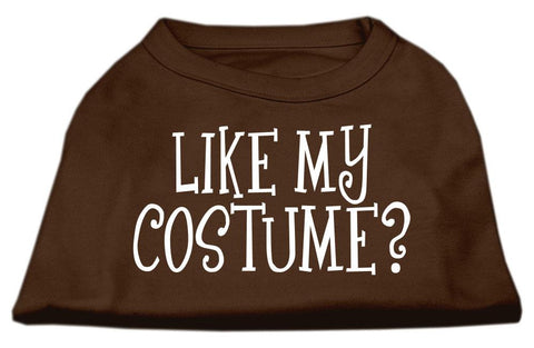 Like my costume? Screen Print Shirt Brown Med (12)