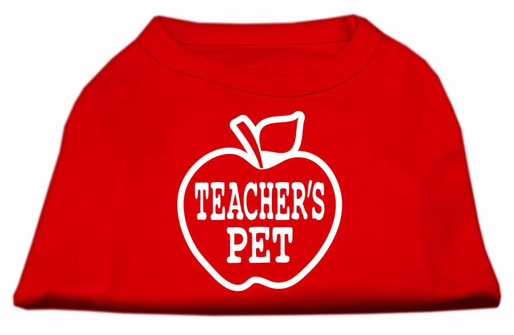 Teachers Pet Screen Print Shirt Red L (14)